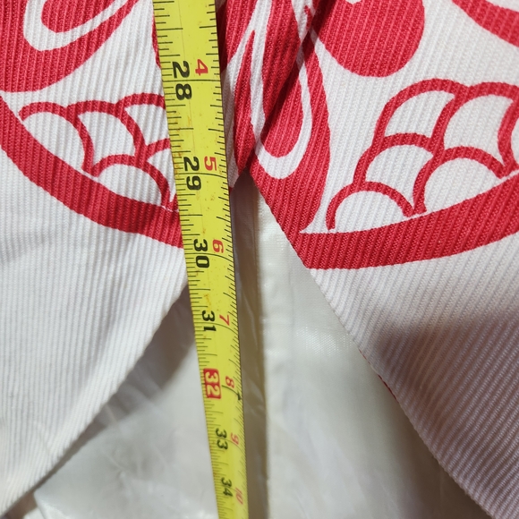 Vintage Wrap Skit Medium Cutom Made Pink And Cream A-Line Skirt See Pictures - Picture 6 of 12